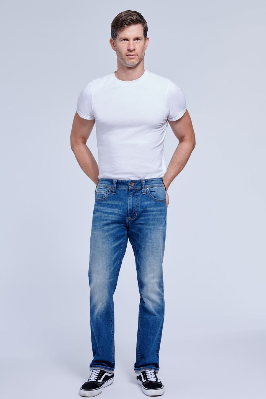 Men Seven7 Jeans | Premium Flex Straight Leg Jean Greenport