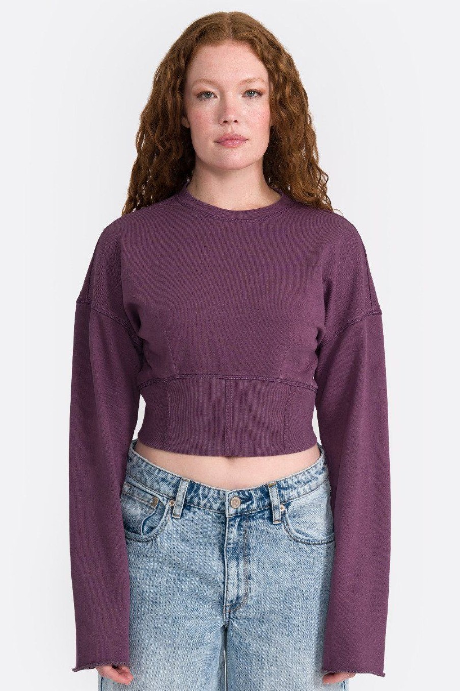 7 7 Seven7 Jeans | 7 7 Corset Pullover Sweatshirt