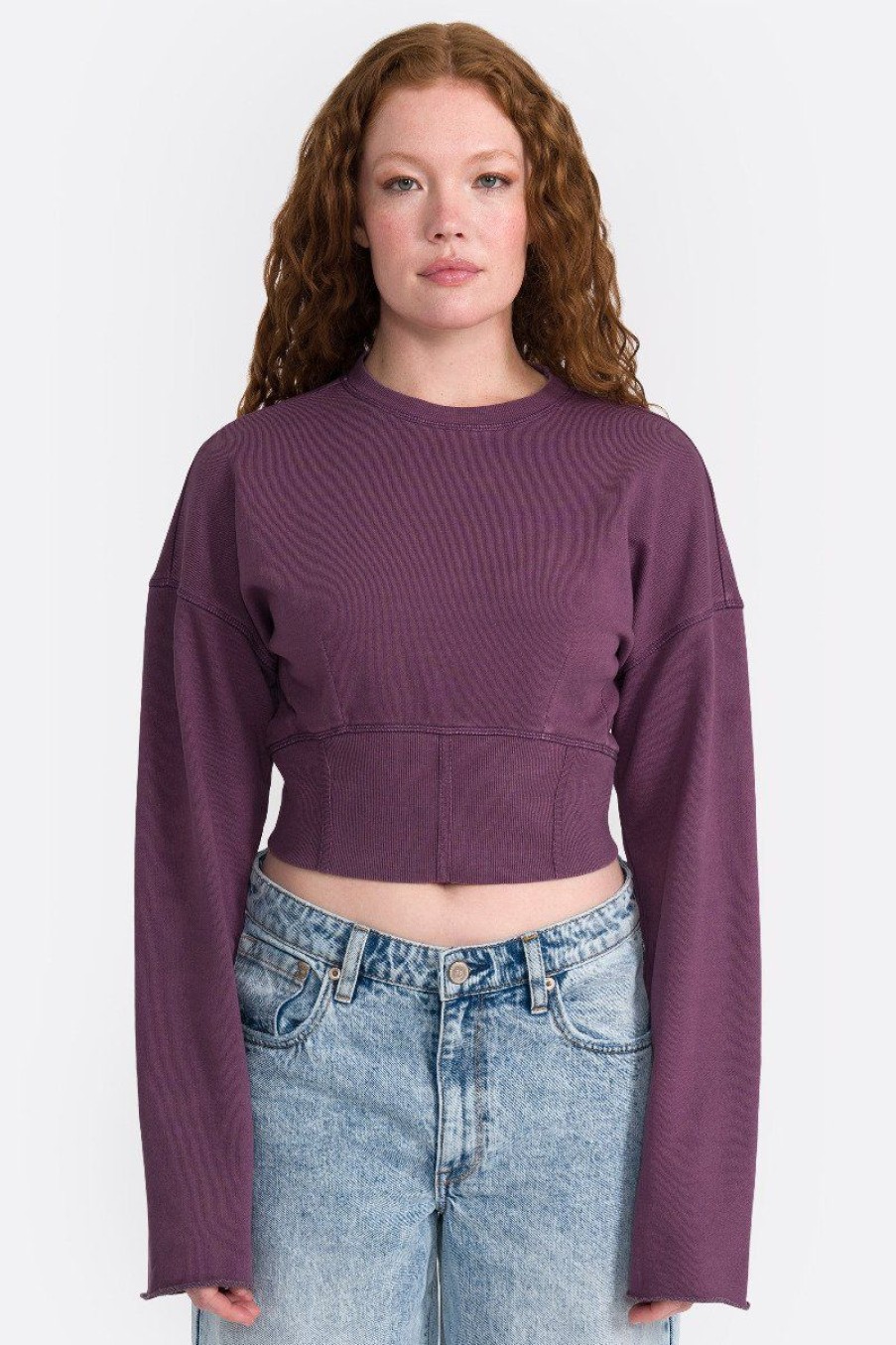 7 7 Seven7 Jeans | 7 7 Corset Pullover Sweatshirt