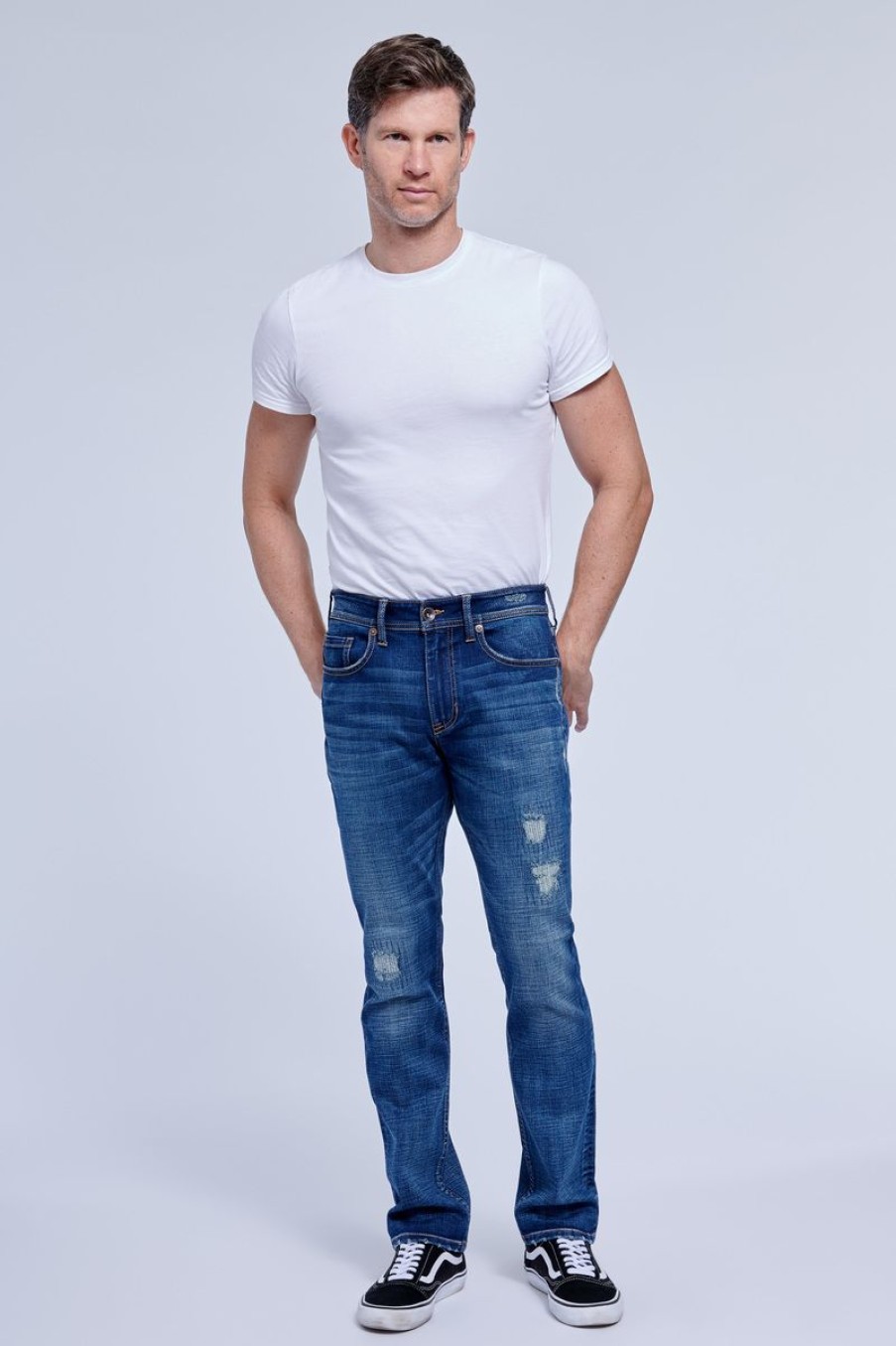 Men Seven7 Jeans | Premium Slim Straight Jean Fullerton Dark