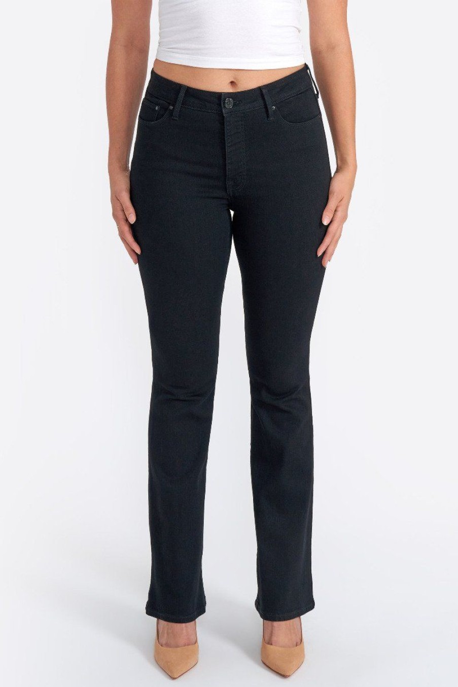 Women Seven7 Jeans Slim | High Rise Slim Flare Jean Black