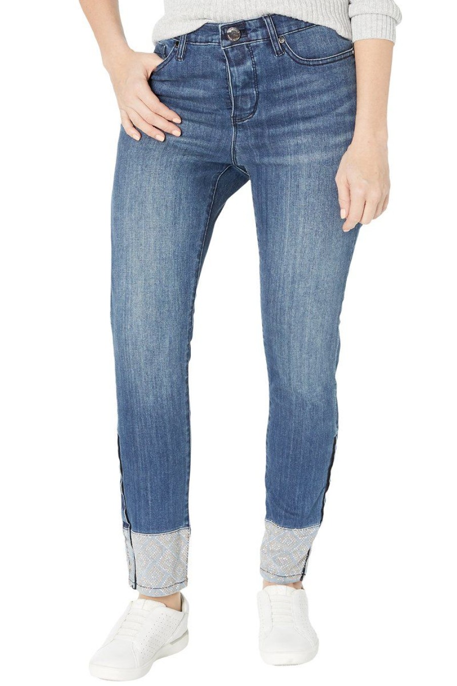 Women Seven7 Jeans Adaptive | Adaptive Mid Rise Ankle Skinny Jean Solstice Wash