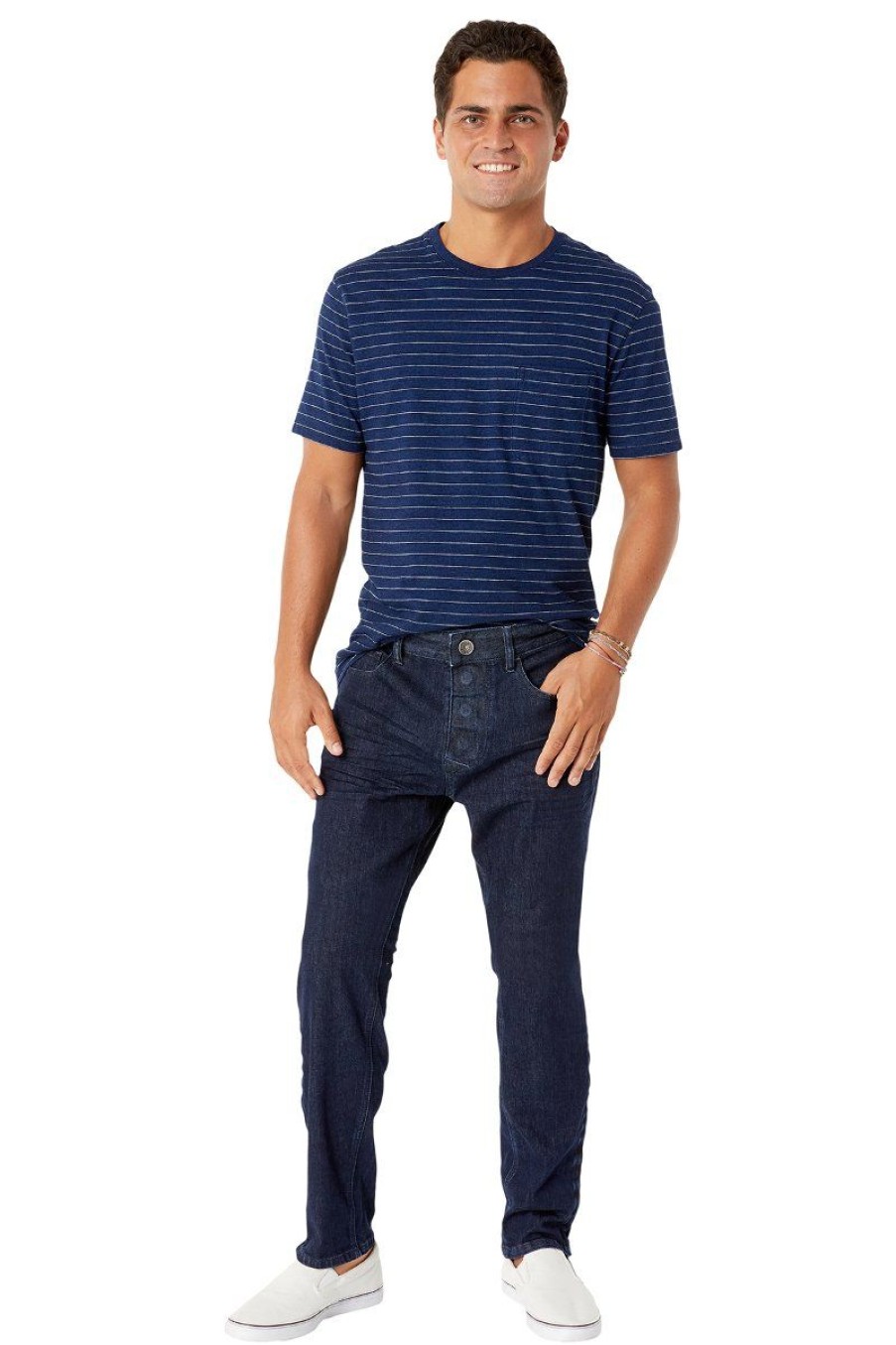 Men Seven7 Jeans | Adaptive Athletic Fit Jean Blue Rinse