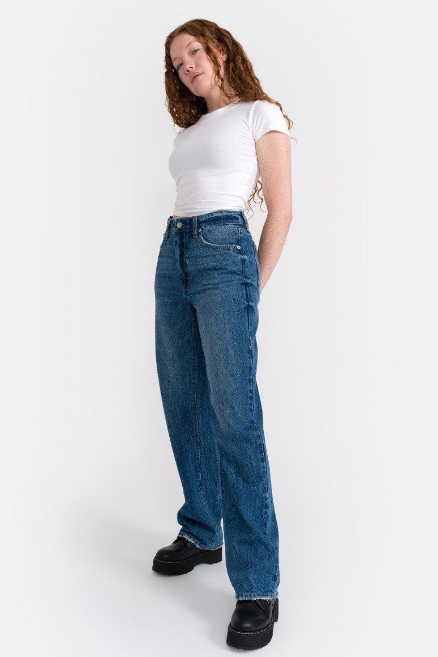 7 7 Seven7 Jeans | 7 7 High Rise Straight Fit Jean