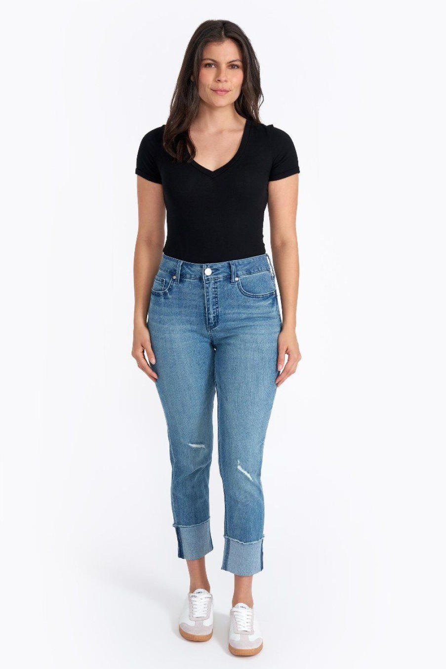 Women Seven7 Jeans Straight | Roll And Cuff High Rise Slim Straight Jean Reeves