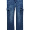 Men Seven7 Jeans | Adaptive Straight Seated Jean With Cargo Pockets Peyre Medium Wash