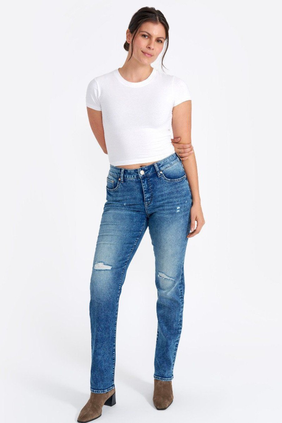 Women Seven7 Jeans Straight | Vintage High Rise Straight Jean