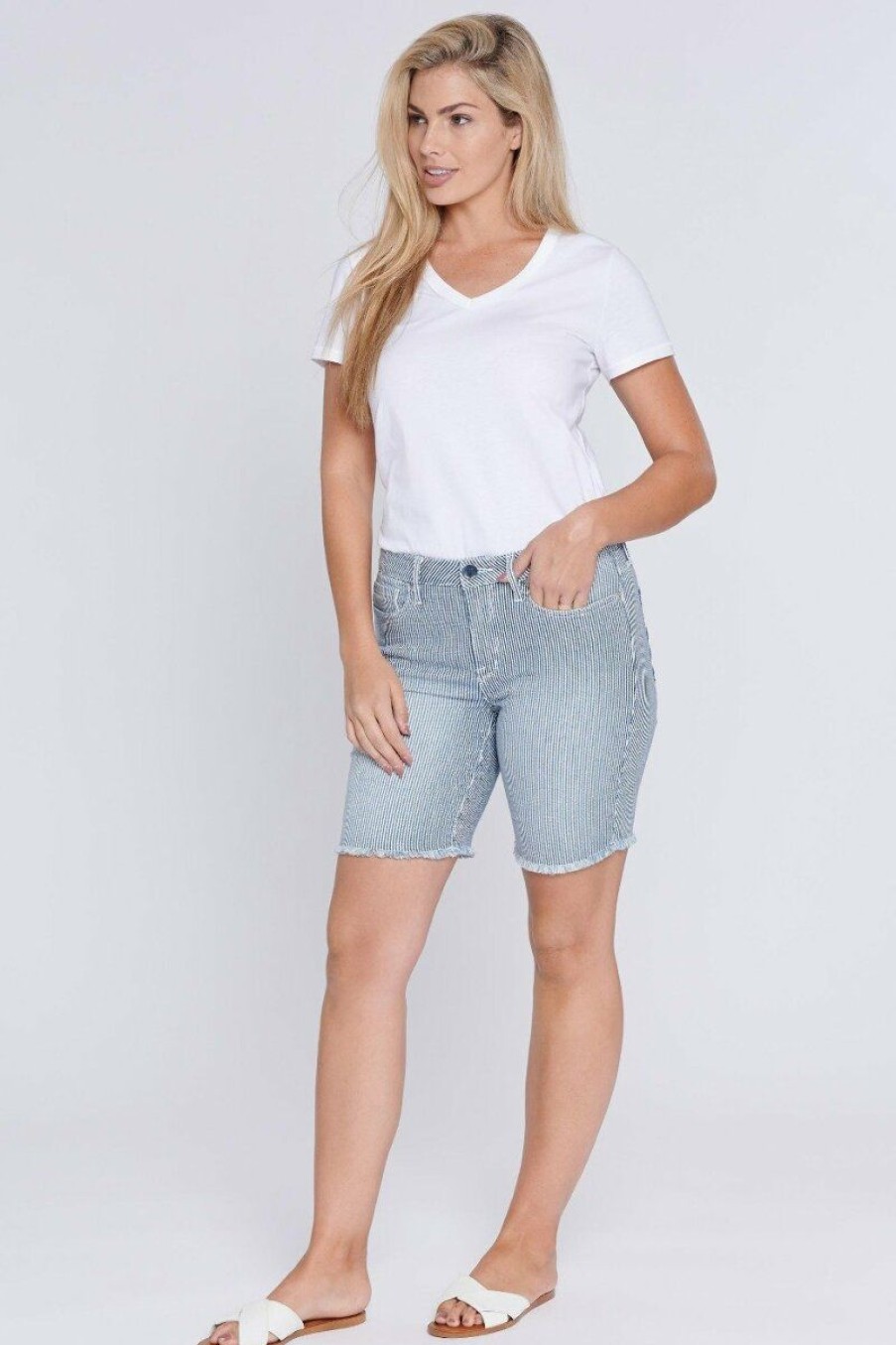 Women Seven7 Jeans Shorts & Skirts | Sunset Bermuda Short Revitalist