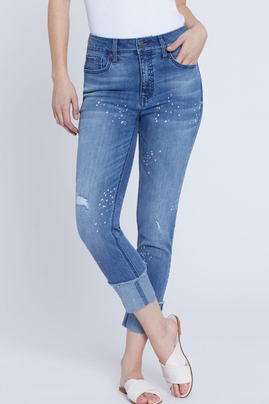 Women Seven7 Jeans Straight | High Rise Cuffed Slim Straight Jean National