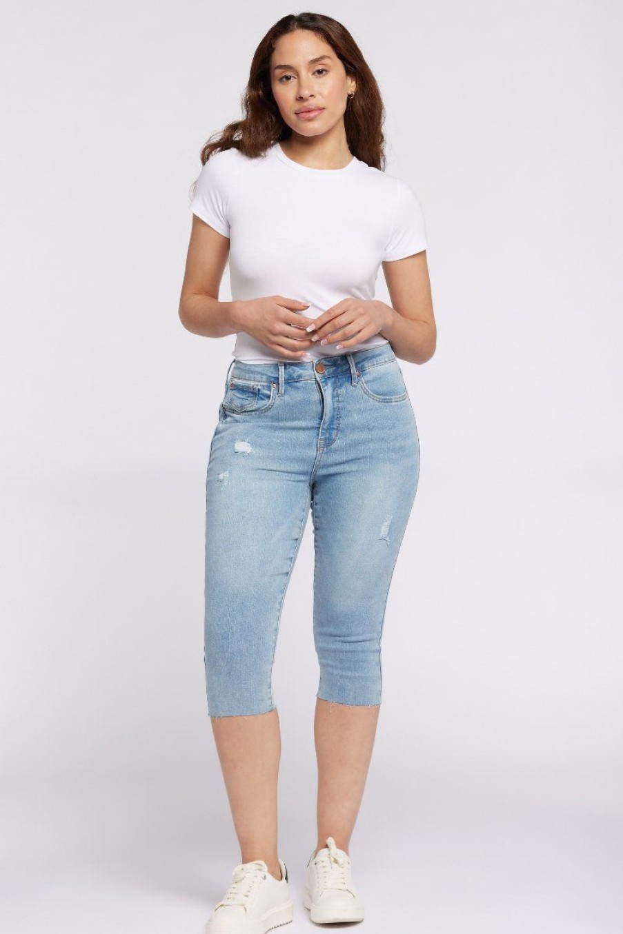 Women Seven7 Jeans Capris & Skimmers | High Rise Breezy Cropped Jean