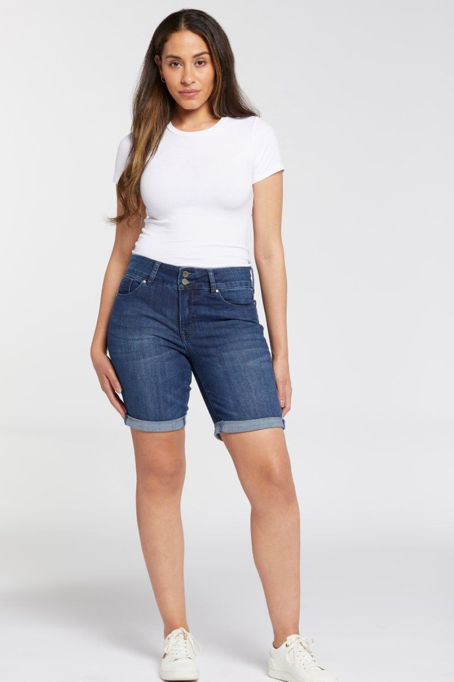 Women Seven7 Jeans Capris & Skimmers | Tummyless Bermuda Short Lover