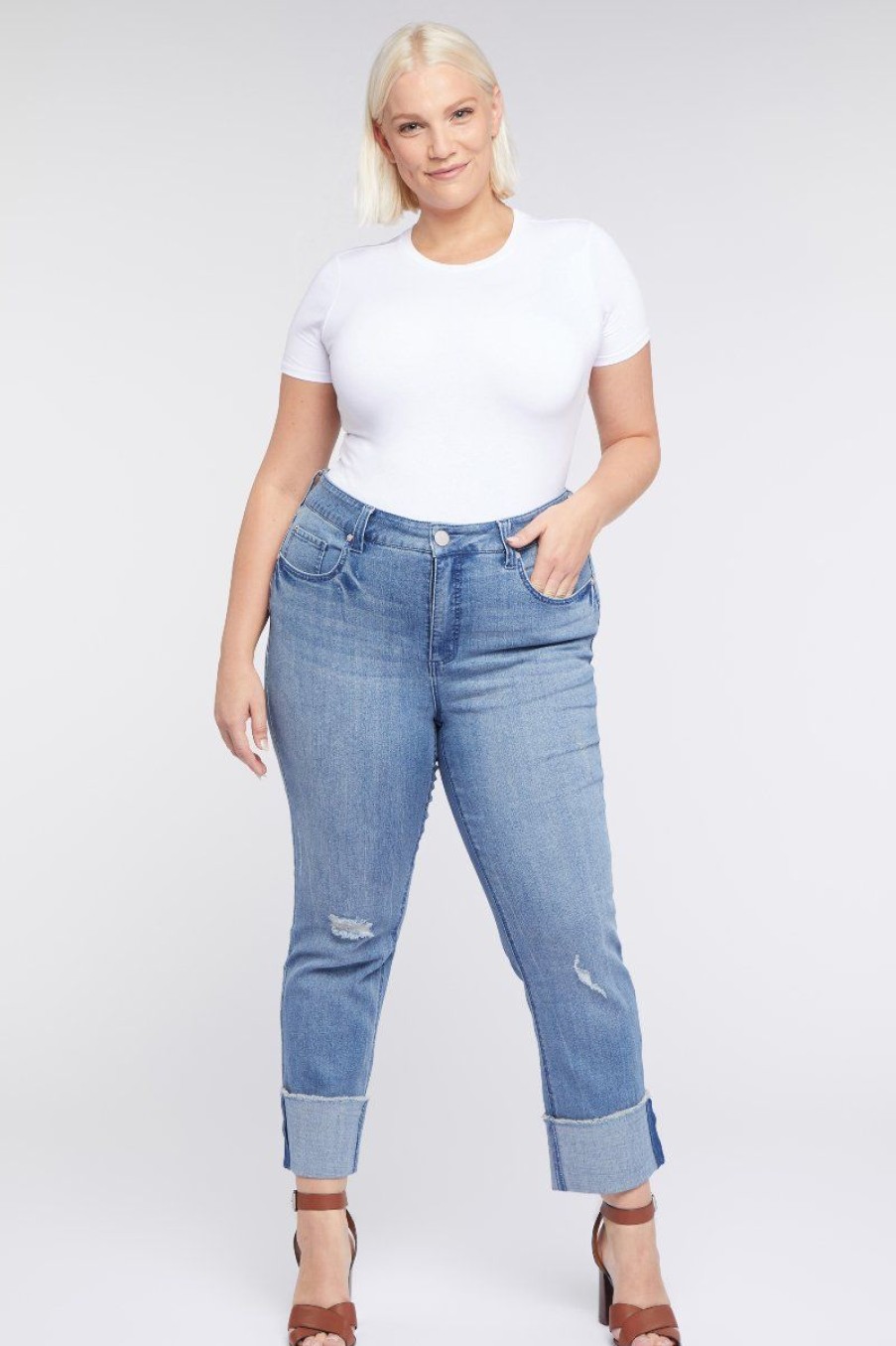 Women Seven7 Jeans Straight | High Rise Cuffed Slim Straight Jean Reeves